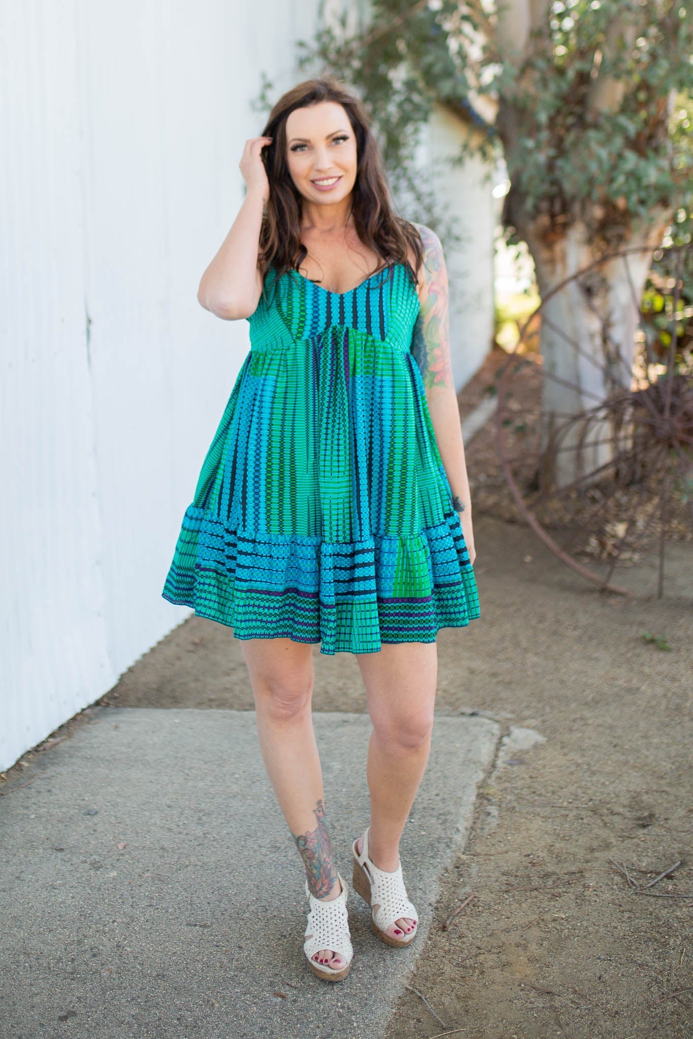 Tales of Mermaids Ruffled Sundress