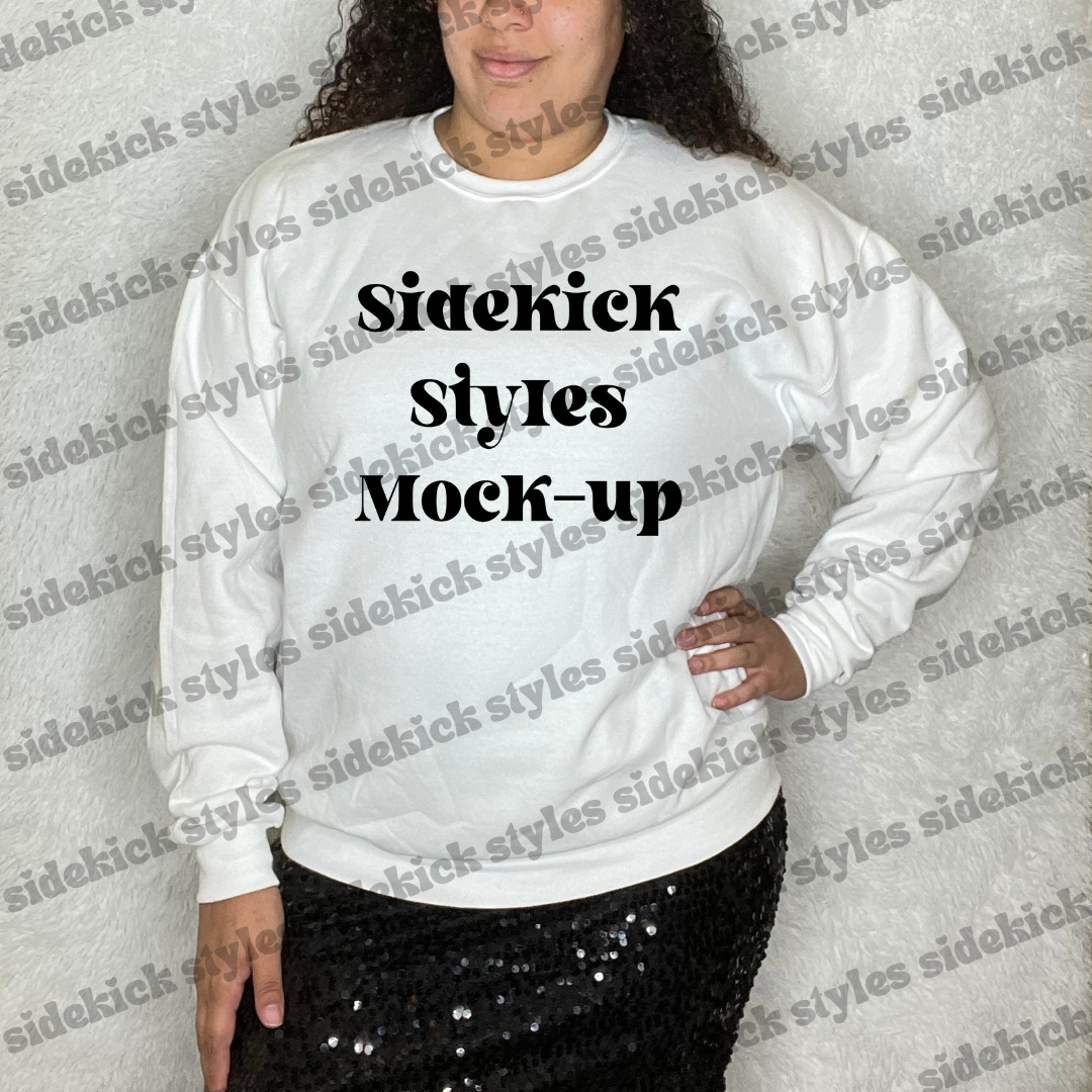 White sweater mock-up - SDD-MKU-0010