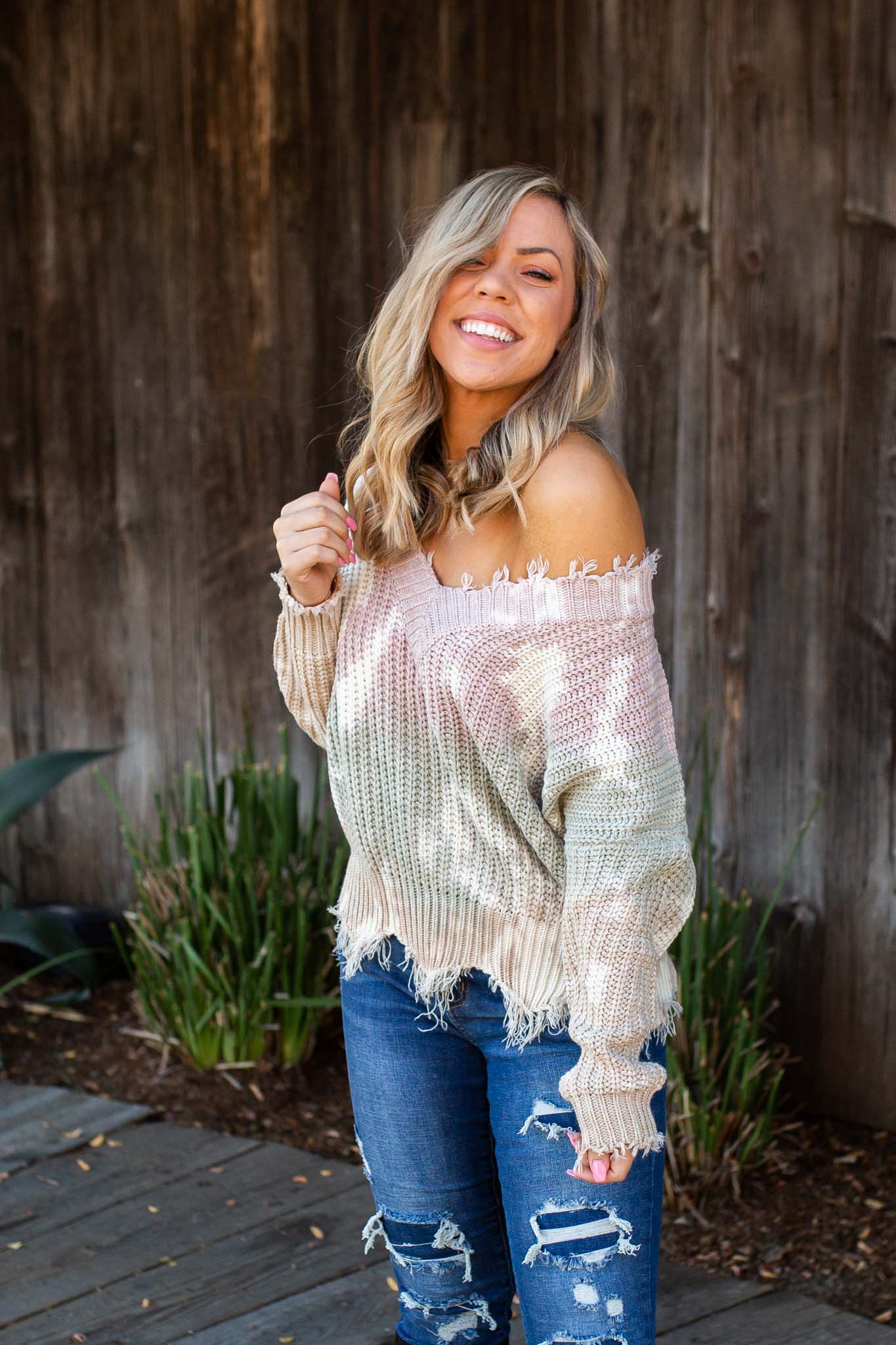 You Found Me Frayed Sweater
