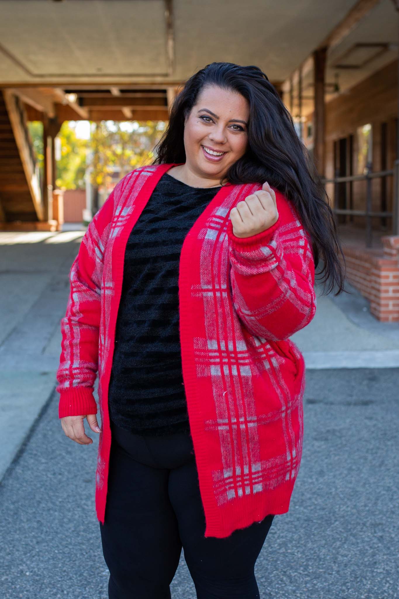 Mad About Plaid Sweater Cardigan