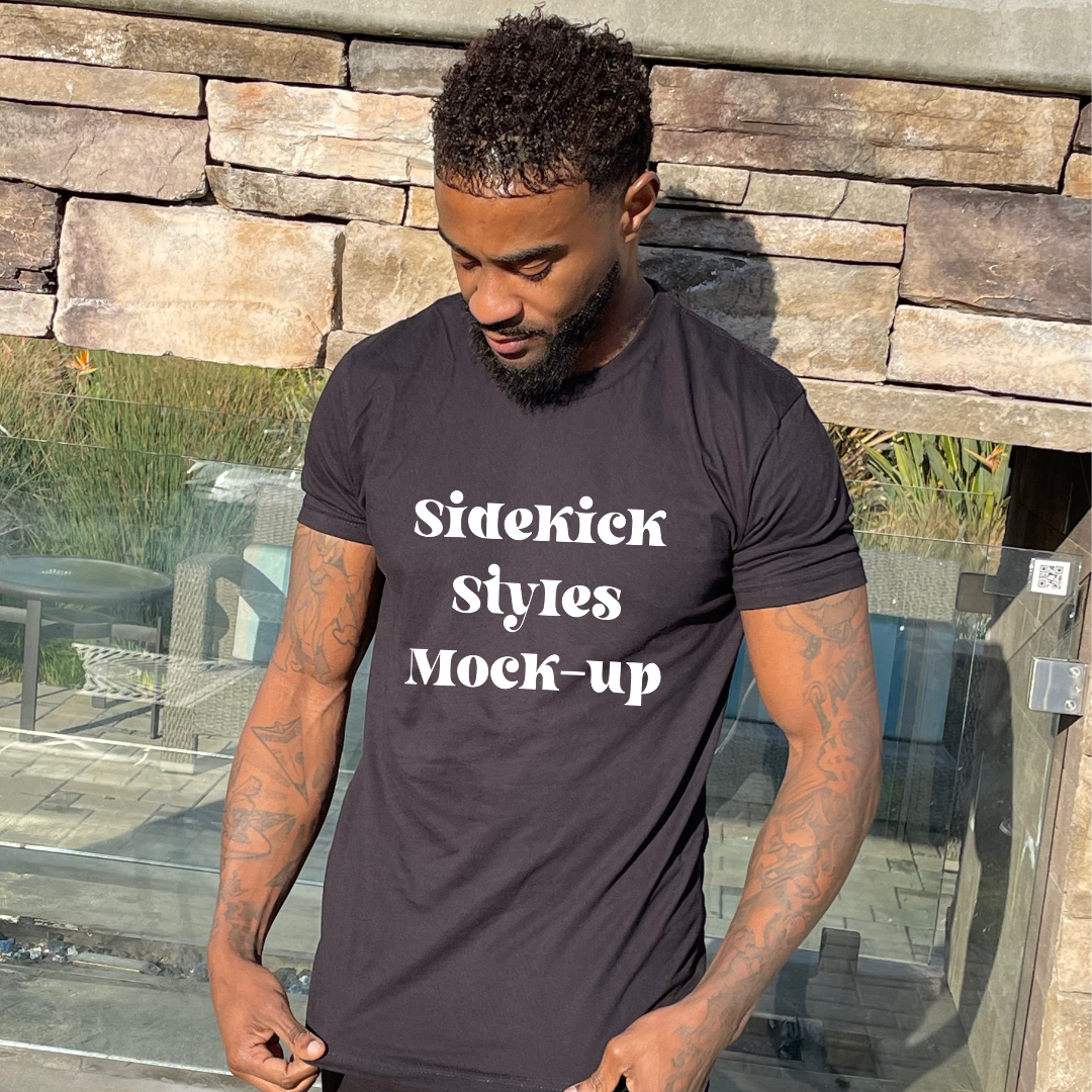 Black shirt mock-up - SDD-MKU-0097