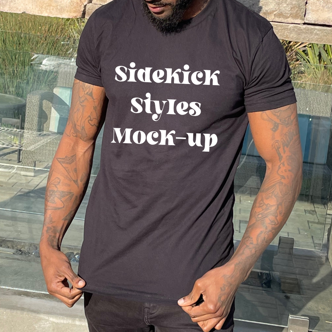 Black shirt mock-up - SDD-MKU-0098