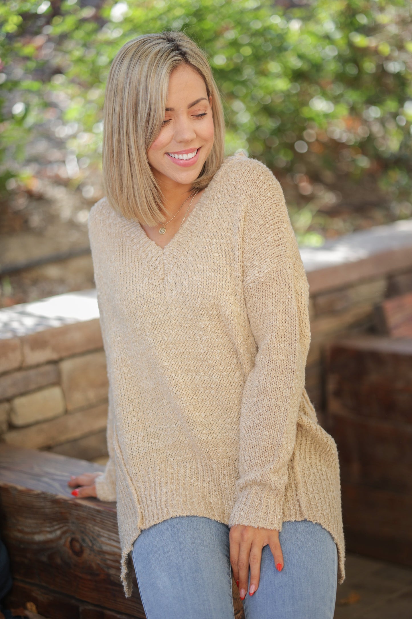 Maldive Sands Popcorn Sweater