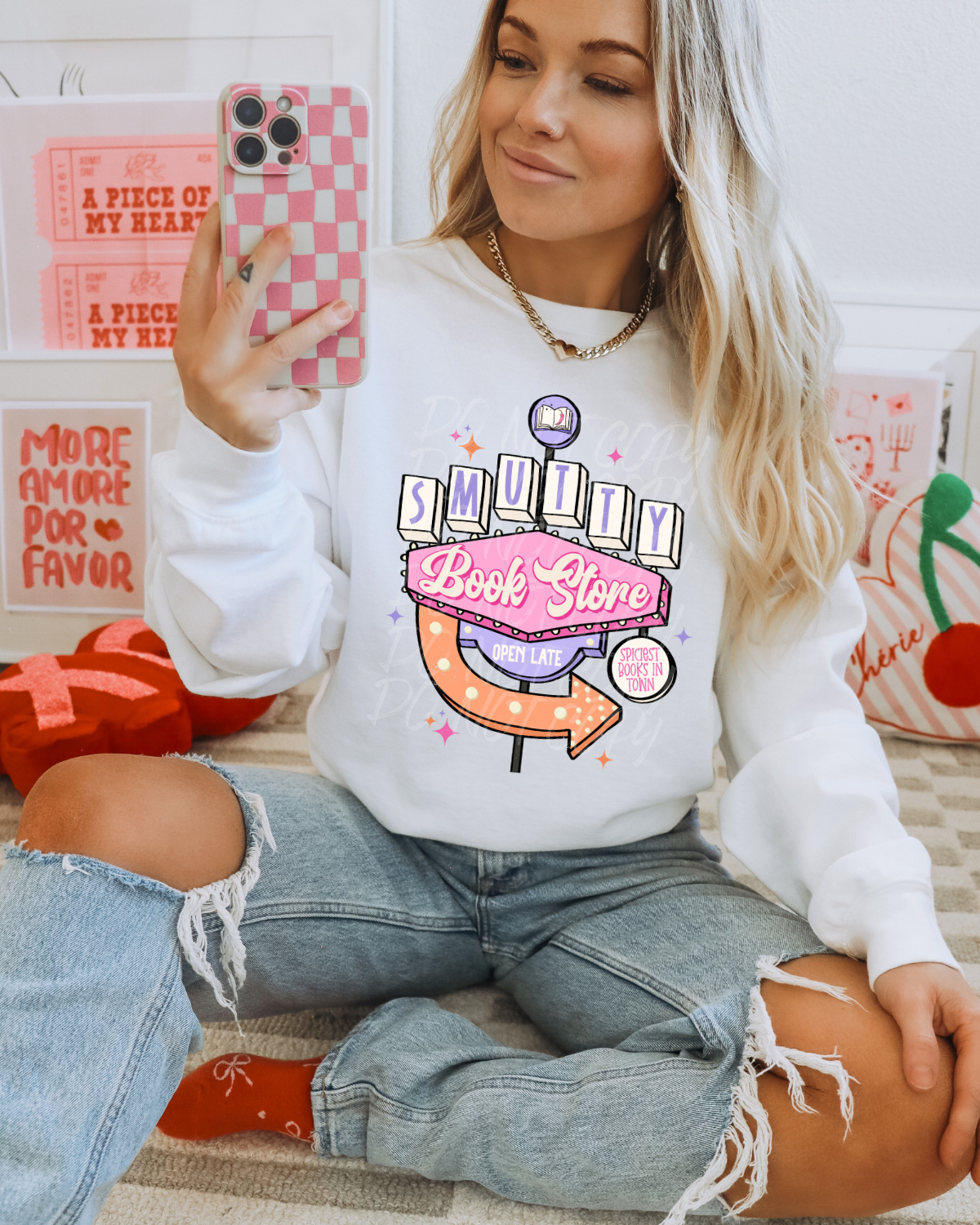 Meet me at the smutty bookstore Sweatshirt
