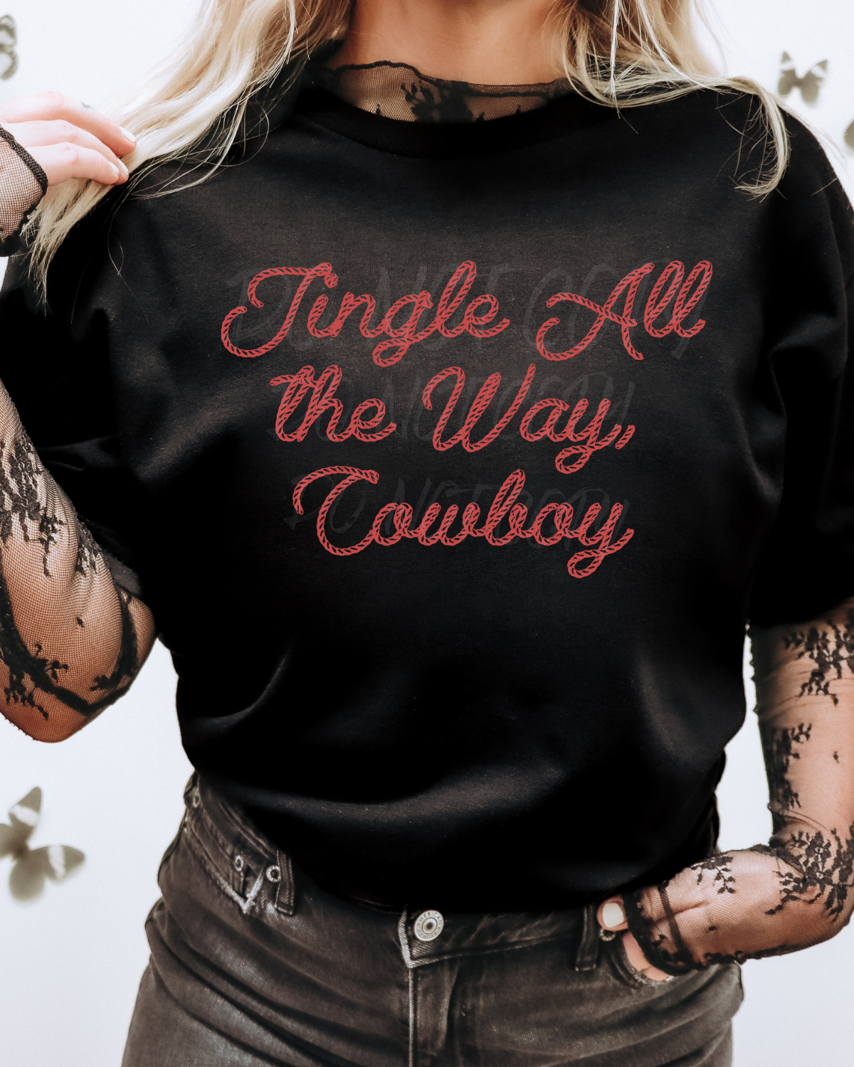 All the way, cowboy Shirt