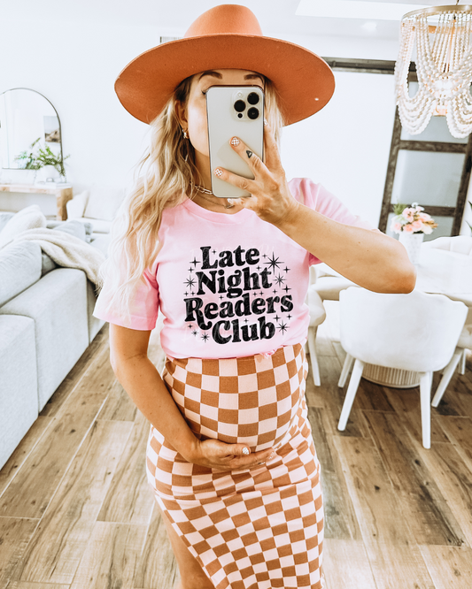 Late night readers club (black design) Shirt