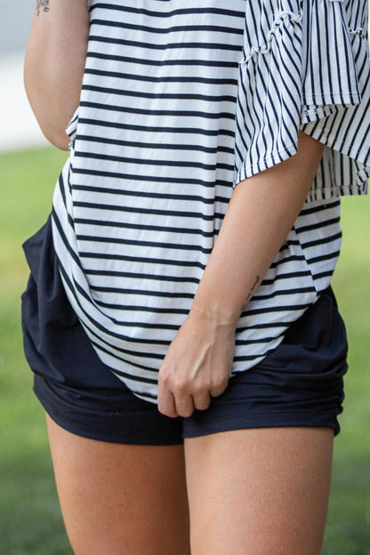 Blacked Out Harem Shorts