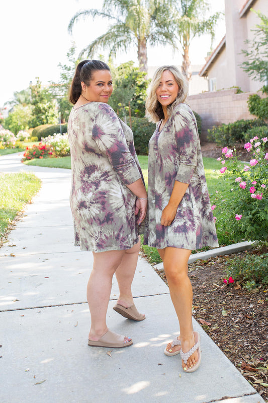 Olive Martini Swing Dress