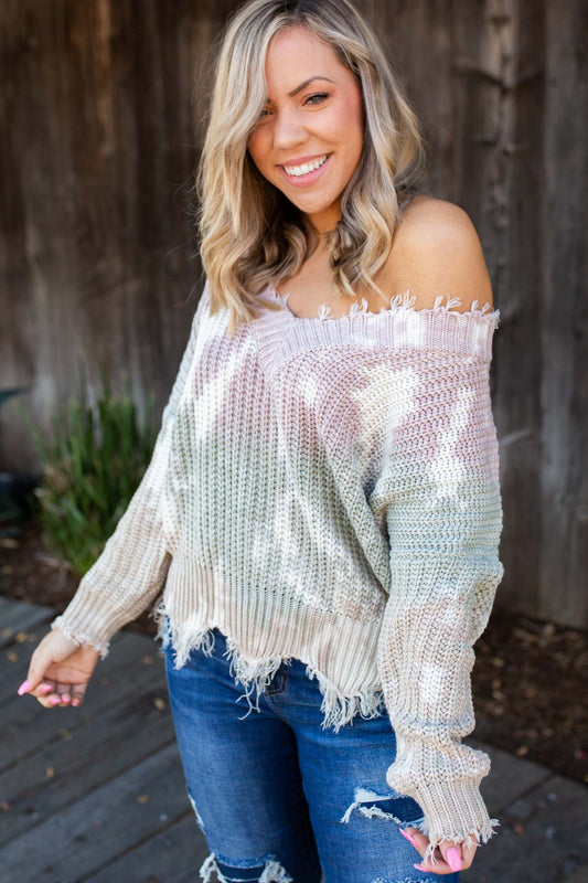 You Found Me Frayed Sweater