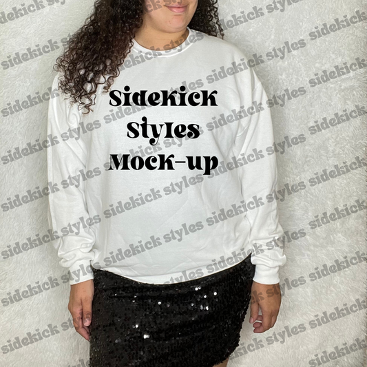 White sweater mock-up - SDD-MKU-0012