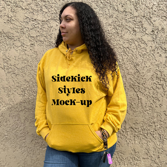 JERZEES 996MR -Mustard Heather mock-up - SDD-MKU-0086