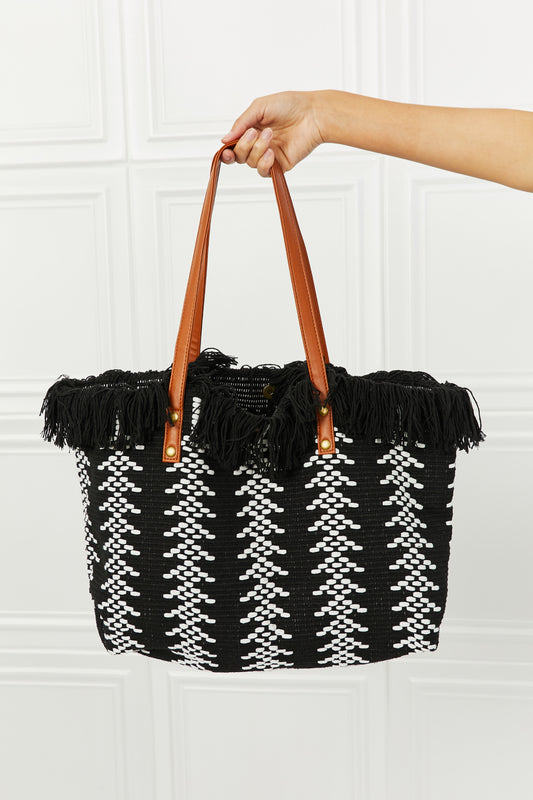 Day Dreamer Weaved Fringe Tote Bag