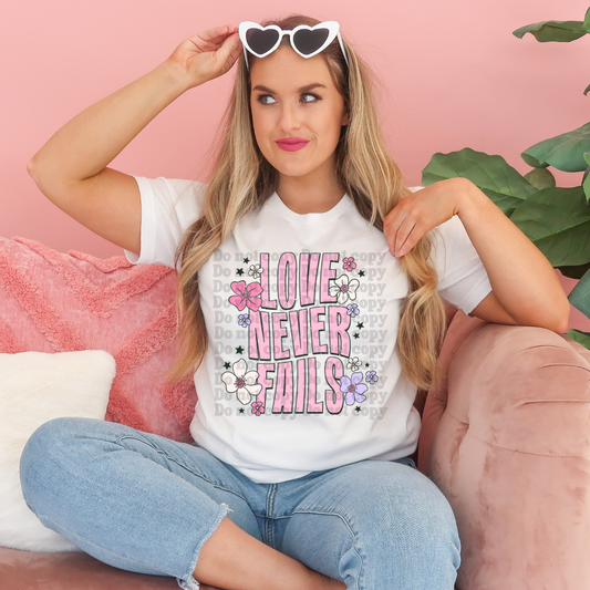 love never fails distressed