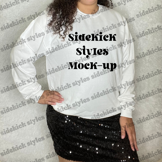 White sweater mock-up - SDD-MKU-0009