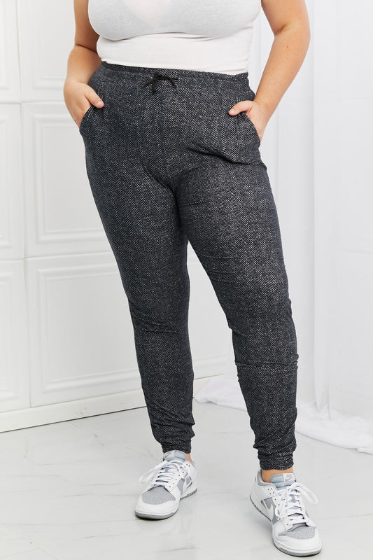 Stay In Drawstring Waist Joggers