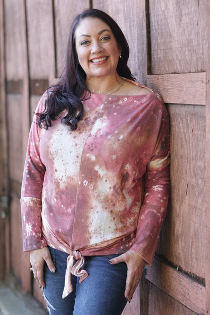 Burning Moon Front Tie Top