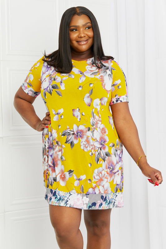 In The Meadow Contrast Mini Dress