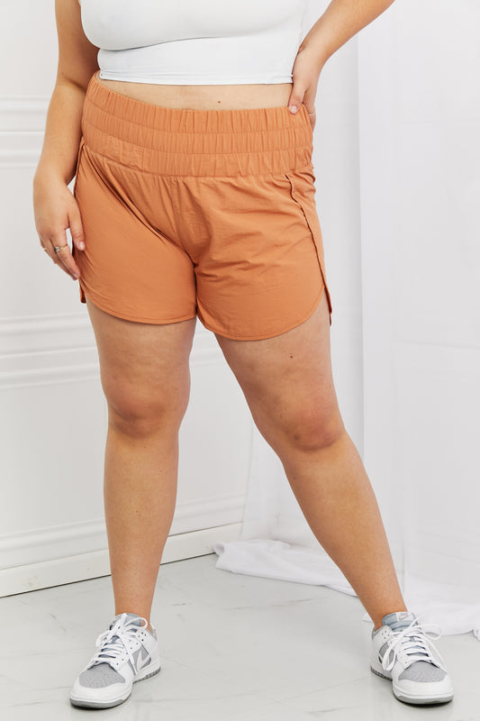 Cross Country Smocked Waist Running Shorts